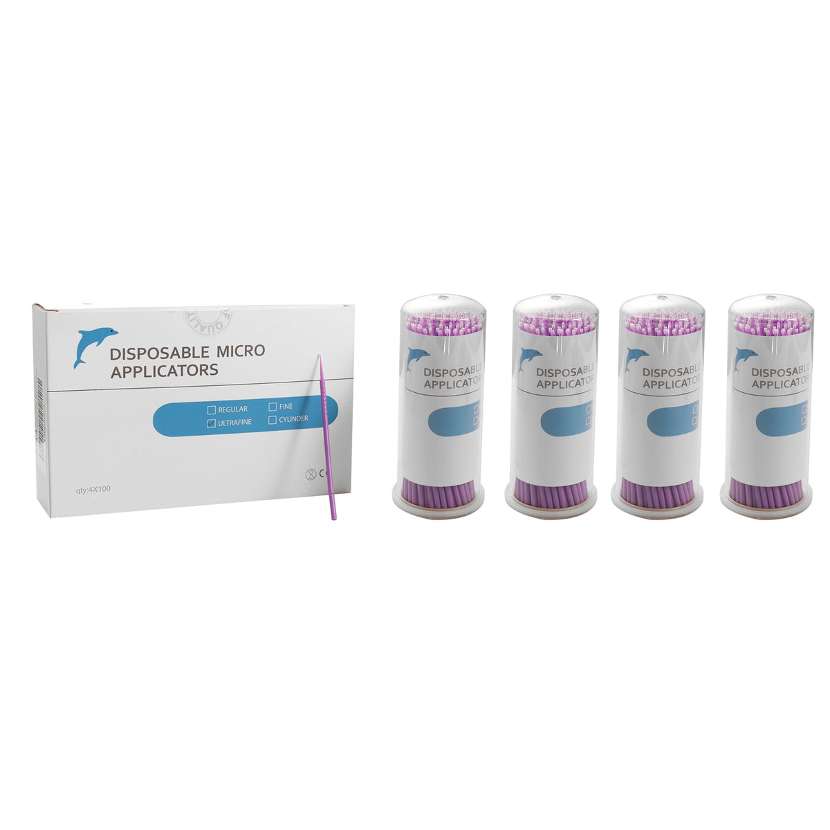 Disposable Micro Applicator Brush Set for Dental & Beauty - 400 Tips
