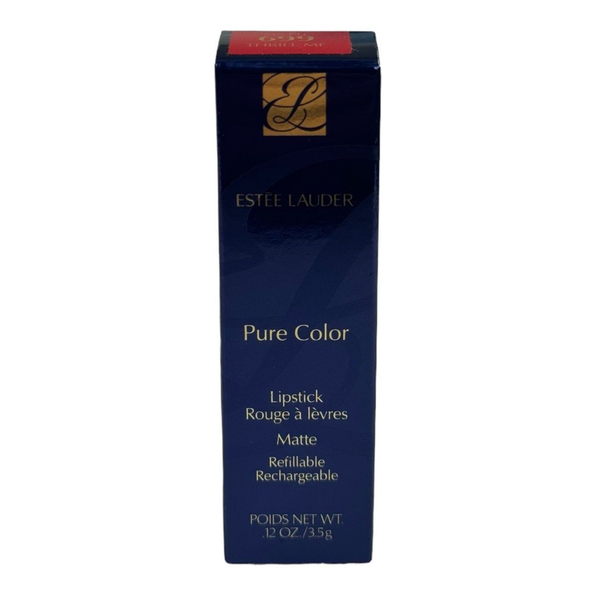 Estée Lauder Pure Color Matte Lipstick #699 Thrill Me Refillable Lip Color NIB