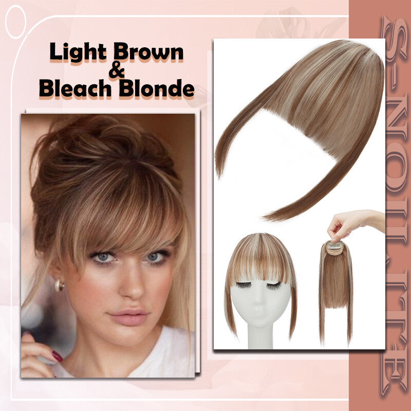 French Style Clip-In Bangs Hair Extensions - 11 Inches Natural Look