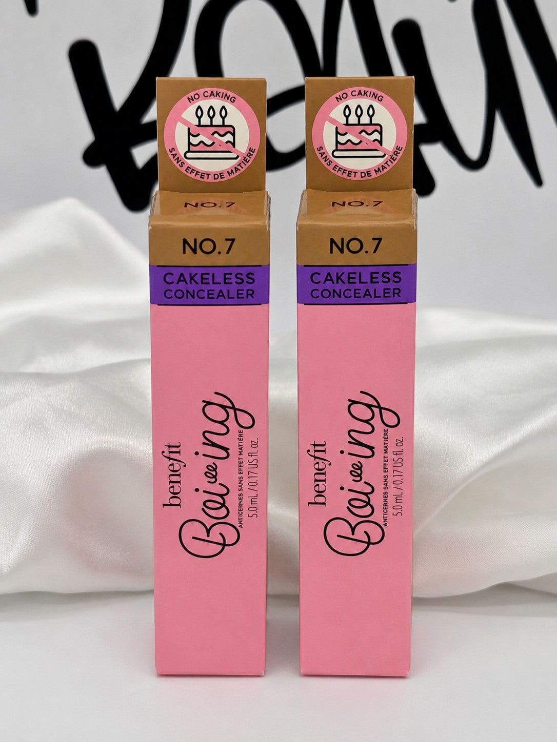 Long-Wear Cakeless Concealer Pack of 2 - Full Coverage Liquid Makeup