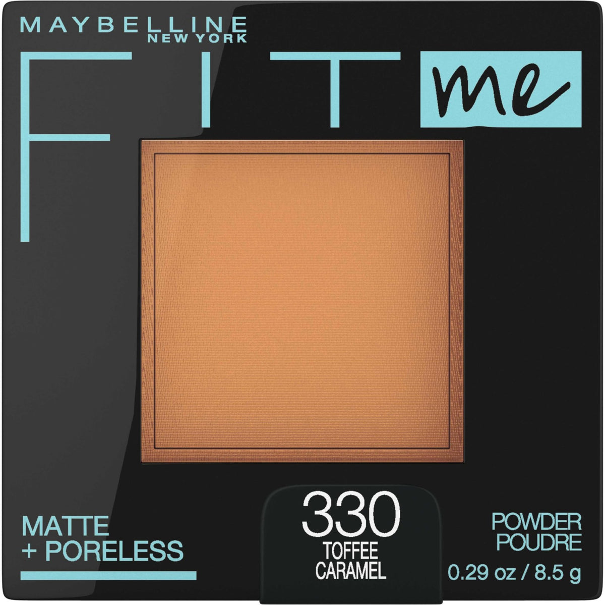 Maybelline Fit Me Matte Poreless Pressed Powder 330 Toffee Oil-Free 0.29oz