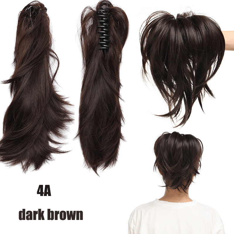 8-inch Short Claw Ponytail Hair Extension Clip for Messy Bun & Ponytail Styles