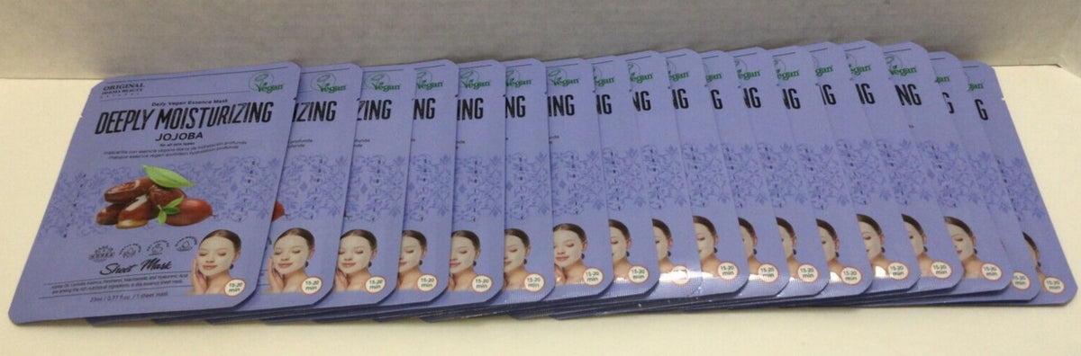 Collagen Face Masks 18ct - Vegan Moisturizing Sheet Masks