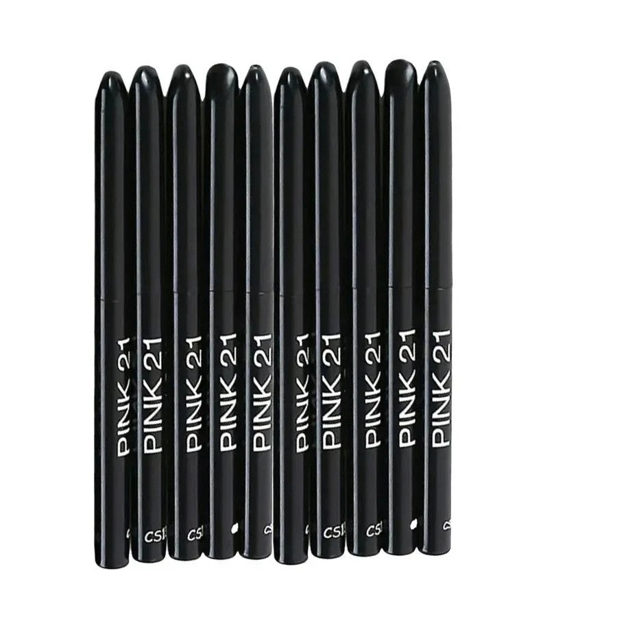 Waterproof Black Eyeliner Pencils Set - Smudge Proof Long Lasting 10 Pack