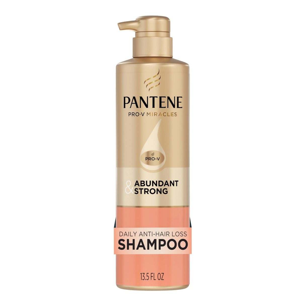 Pantene Abundant & Strong Hair Shampoo 13.5 oz for Hair Loss & Strengthening