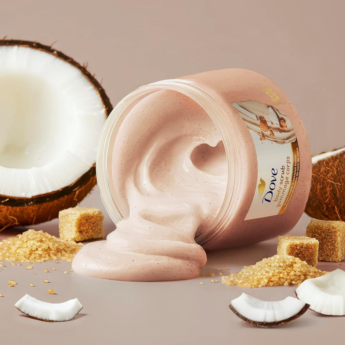 2 Pack Dove Exfoliating Body Polish Brown Sugar & Coconut Butter