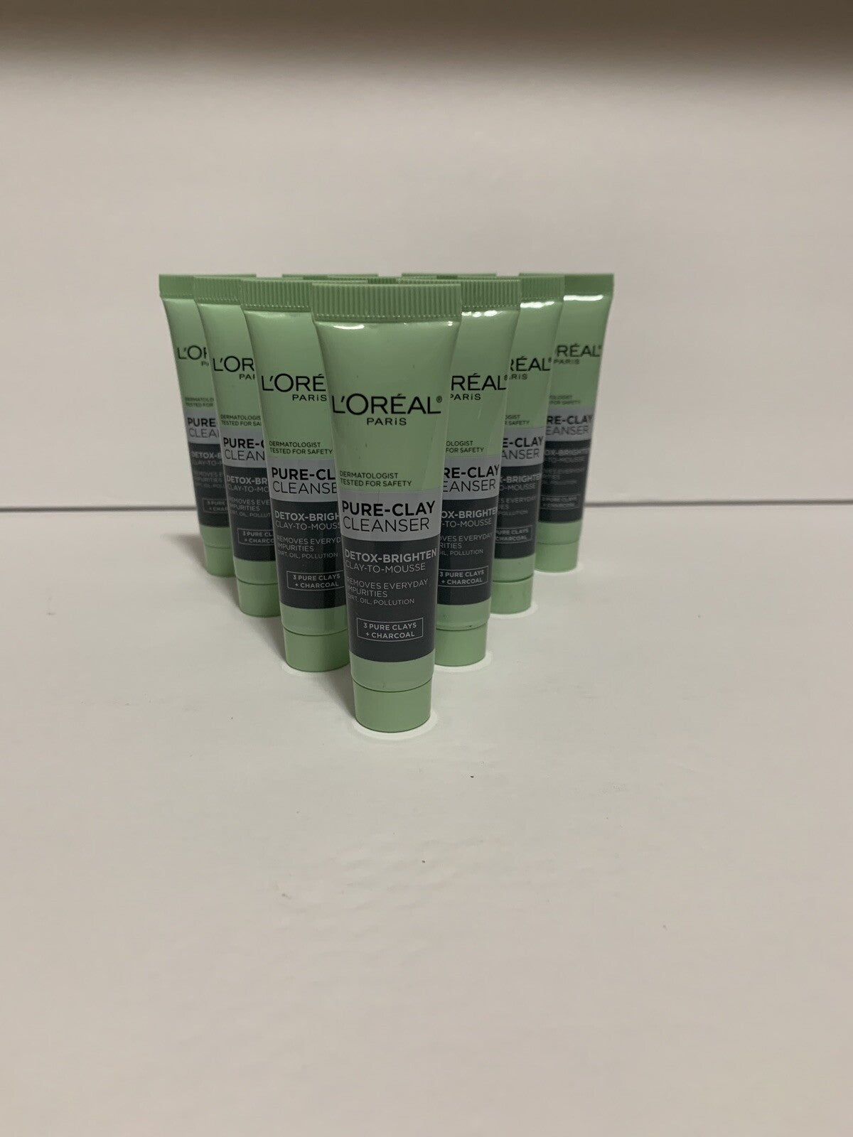 Pure Clay Charcoal Face Mask Detox & Brighten - 10 Pack