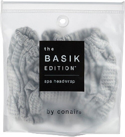 Conair The Basik Edition Spa HeadWrap Grey **NEW**