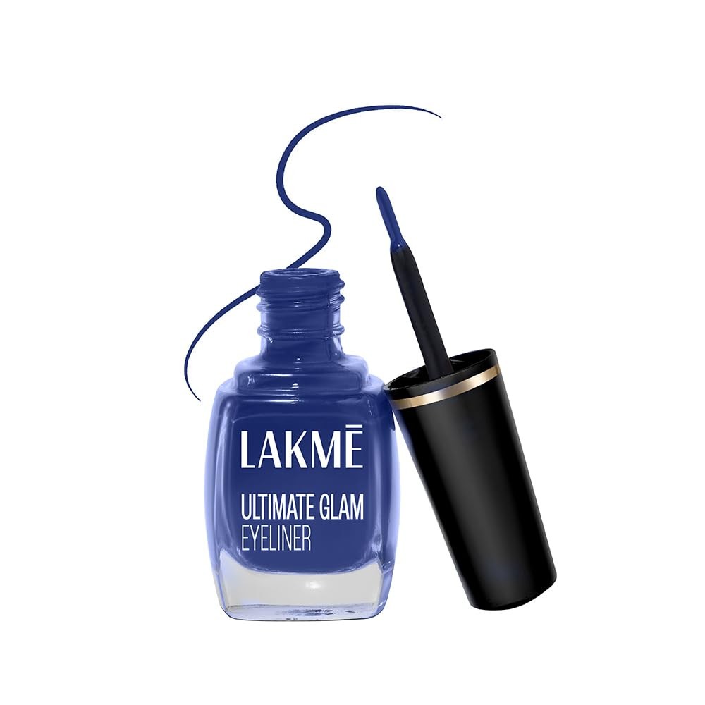 Water-Resistant Blue Liquid Eyeliner for Daily Makeup - 9ml