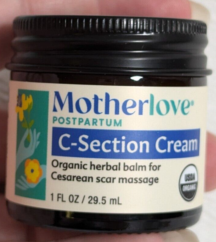 Organic C-Section Scar Cream - 1 Fl Oz Natural Skin Healing