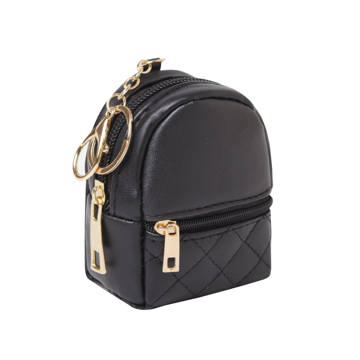 Mini Cosmetic Bag Backpack with Keychain for Women, Cute Pendant Design