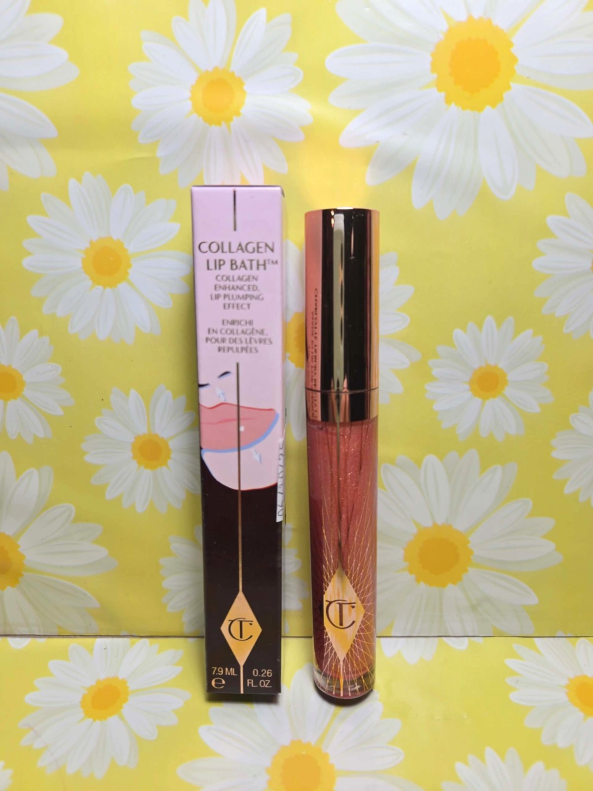 Charlotte Tilbury Collagen Lip Bath Peachy Plump 0.26 fl oz Full Size New
