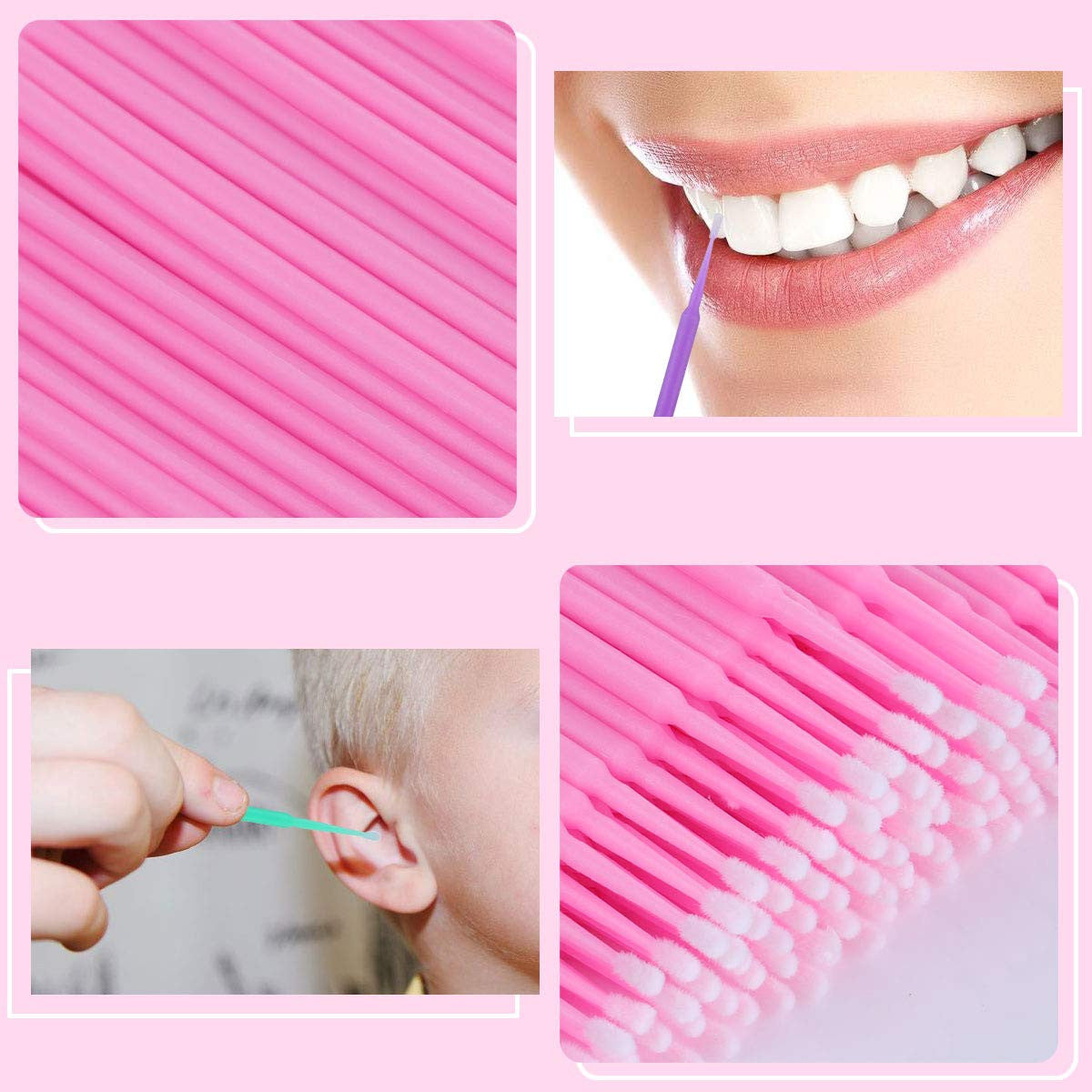 Disposable Micro Applicator Brushes - 500 Pcs for Eye Makeup Cleanse & Detailing