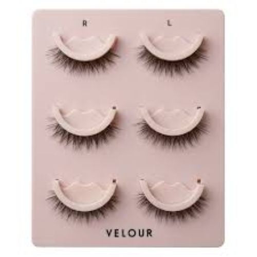 Self-Adhesive False Eyelashes 3 Pairs Pre-Trimmed Natural Look Reusable Light