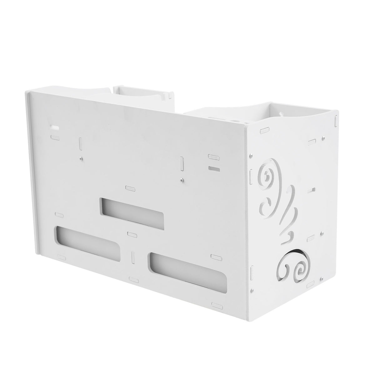 White Makeup Organizer with Mirror, 3 Drawers, Desktop Storage