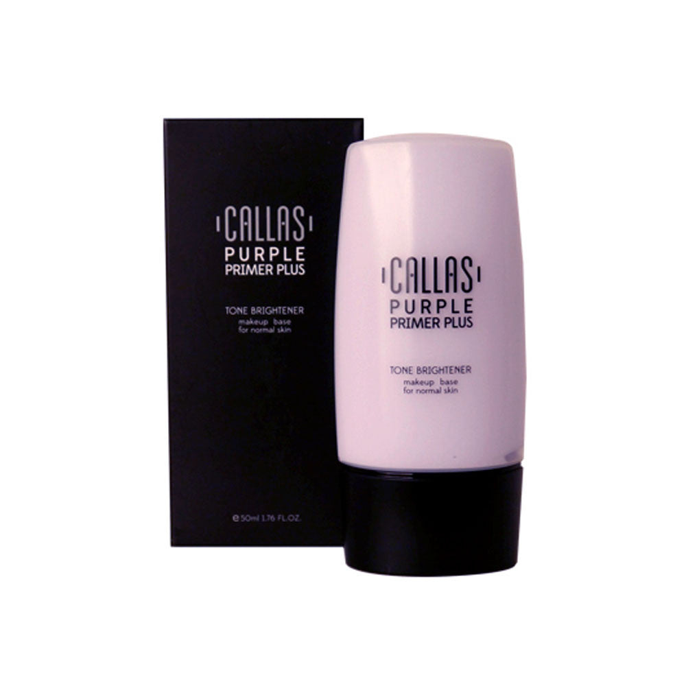 Purple Face Primer Brightener for Normal Skin - Evens Tone & Minimizes Wrinkles