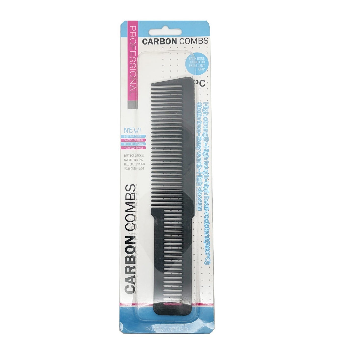 8-Inch Professional Carbon Clipper Comb for Hair Cutting and Grooming