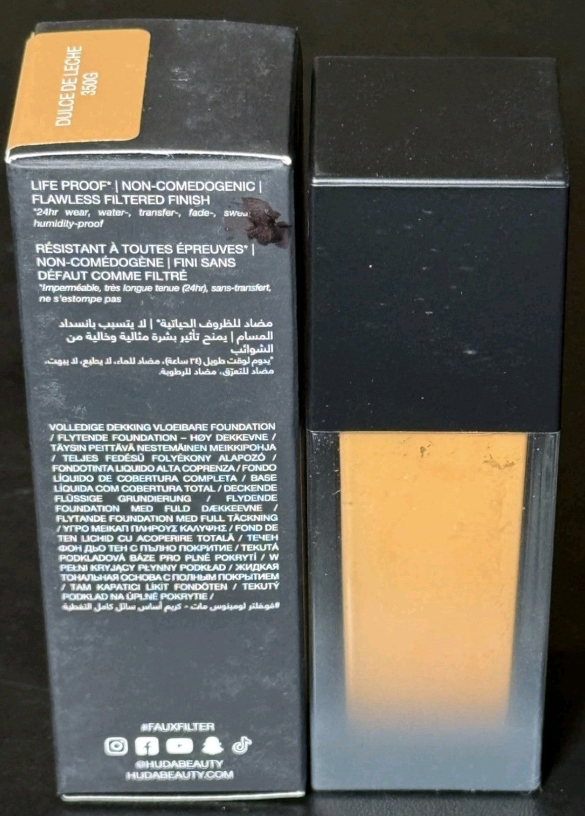 FauxFilter Luminous Matte Foundation Dulce De Leche 350G - Huda Beauty