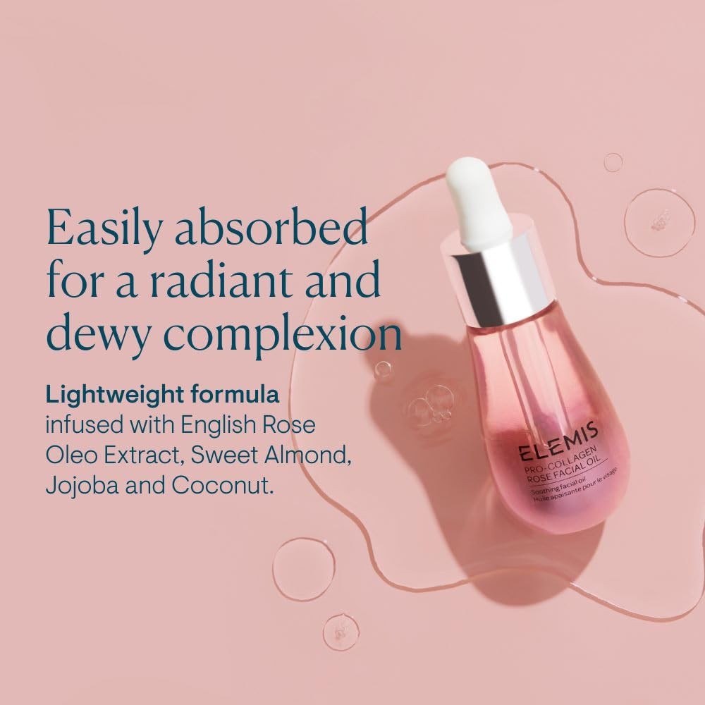 ELEMIS Pro-Collagen Rose Facial Oil 0.5 oz - Anti-Aging Hydrating Serum