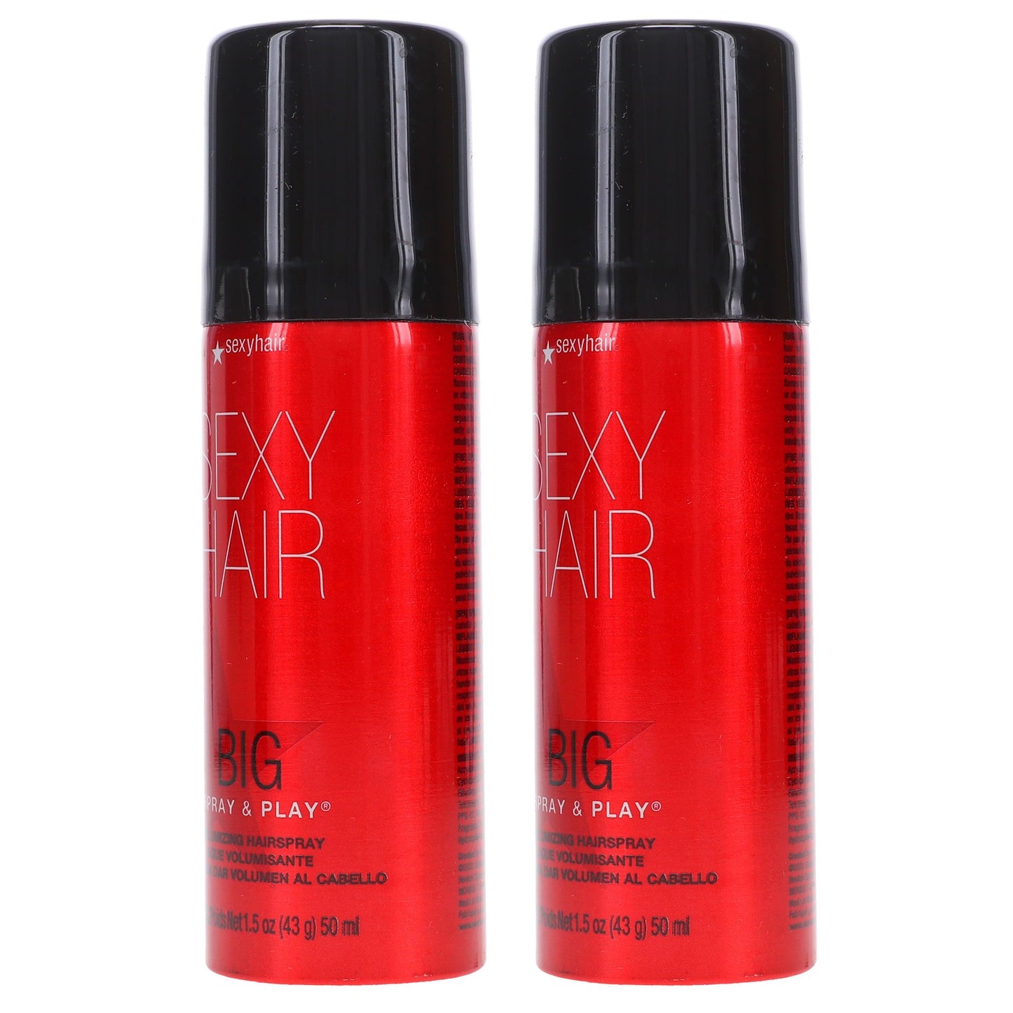 Volumizing Hairspray 1.5 oz - 2 Pack - Humidity Resistant & Flexible Hold