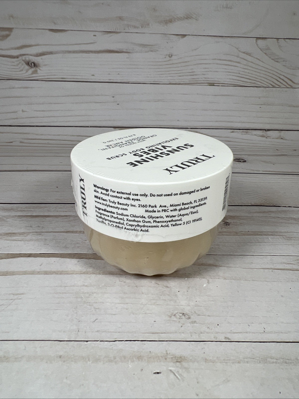 Truly Sunshine Vibes Orange Amber Brightening Exfoliating Body Scrub