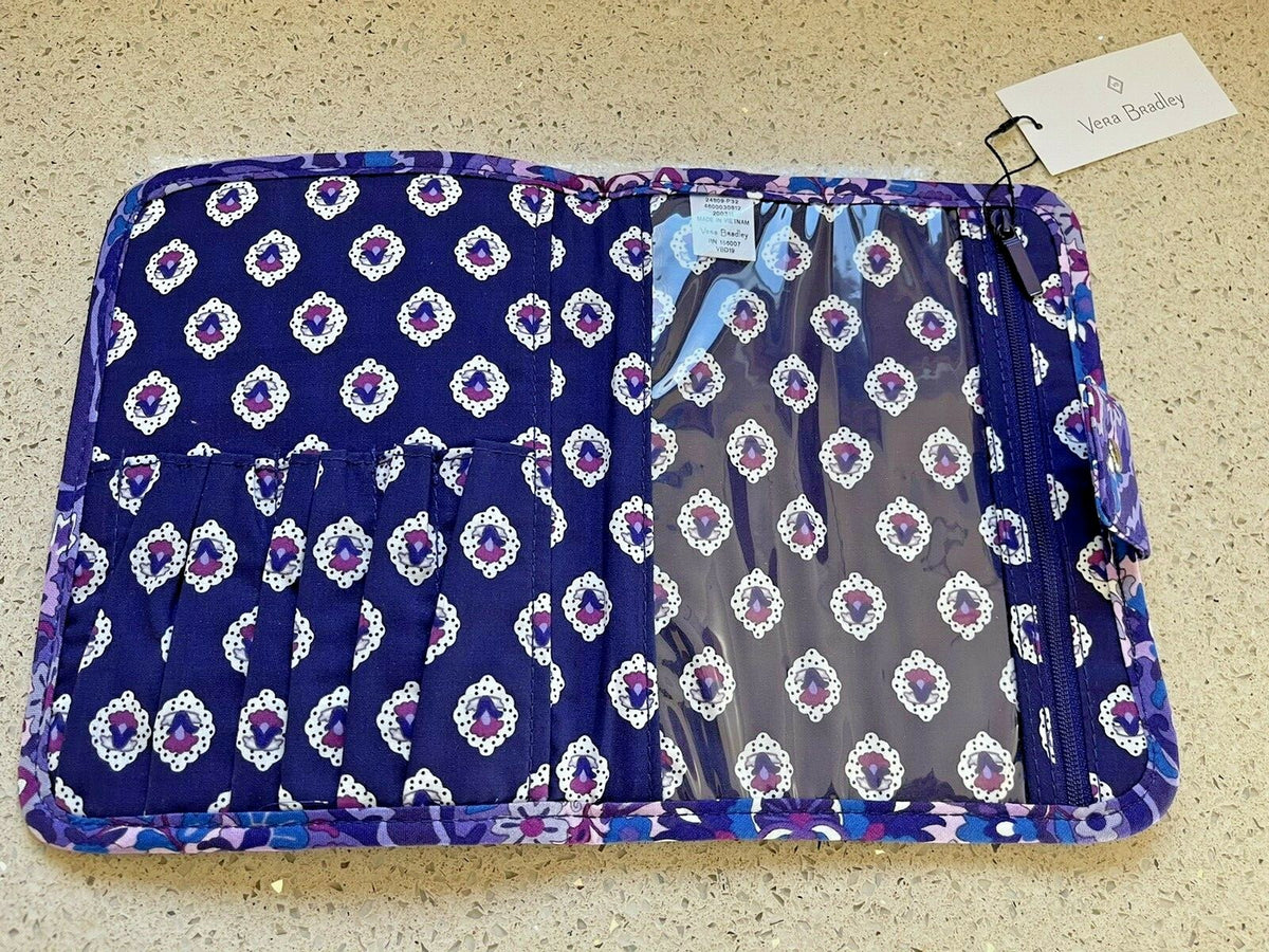 Vera Bradley Zip-In Brush Case in Regal Rosette - Travel & Makeup Organizer
