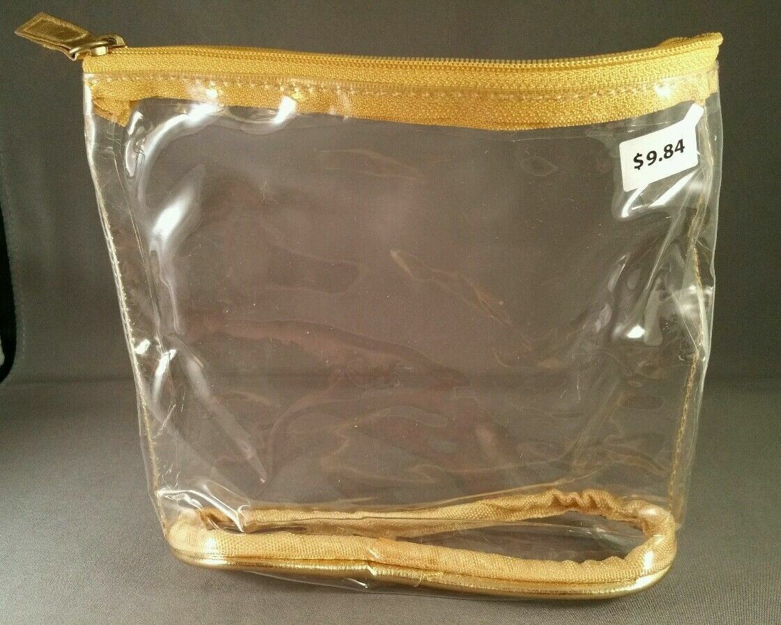 Clear PVC Travel Cosmetic & Medicine Bags 5-Pack - Lightweight & Durable