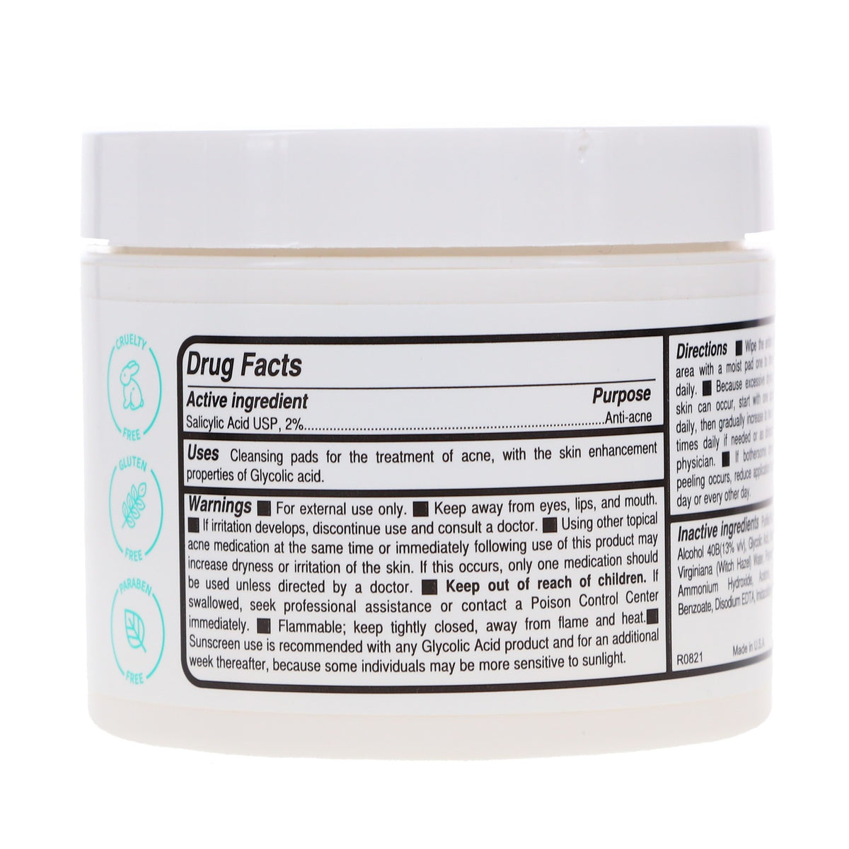 Gly-Sal 5-2 Clarifying Pads for Acne & Skin Care - 60 Count
