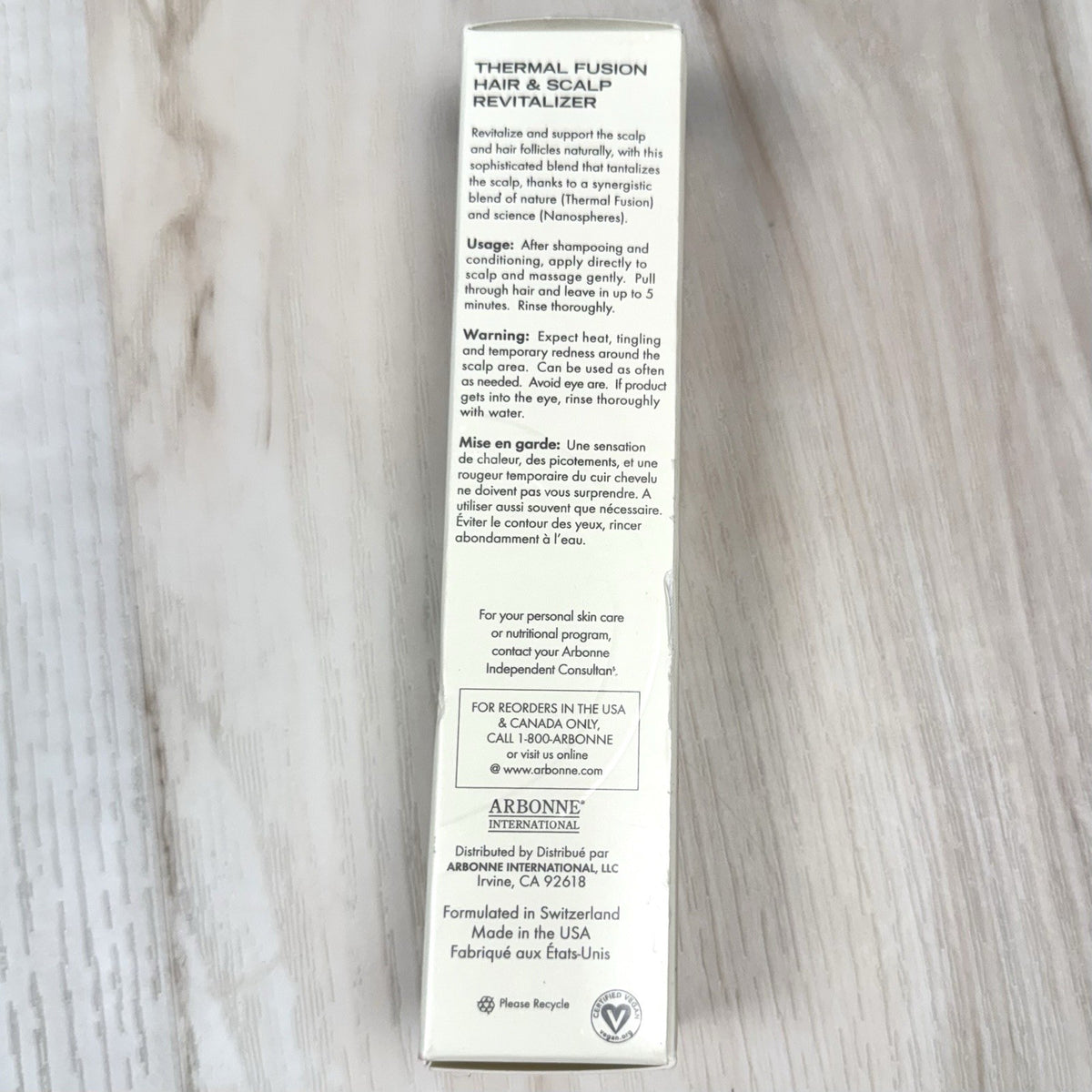 ARBONNE Intelligence Not-So-Basic 2.5oz THERMAL FUSION HAIR & SCALP