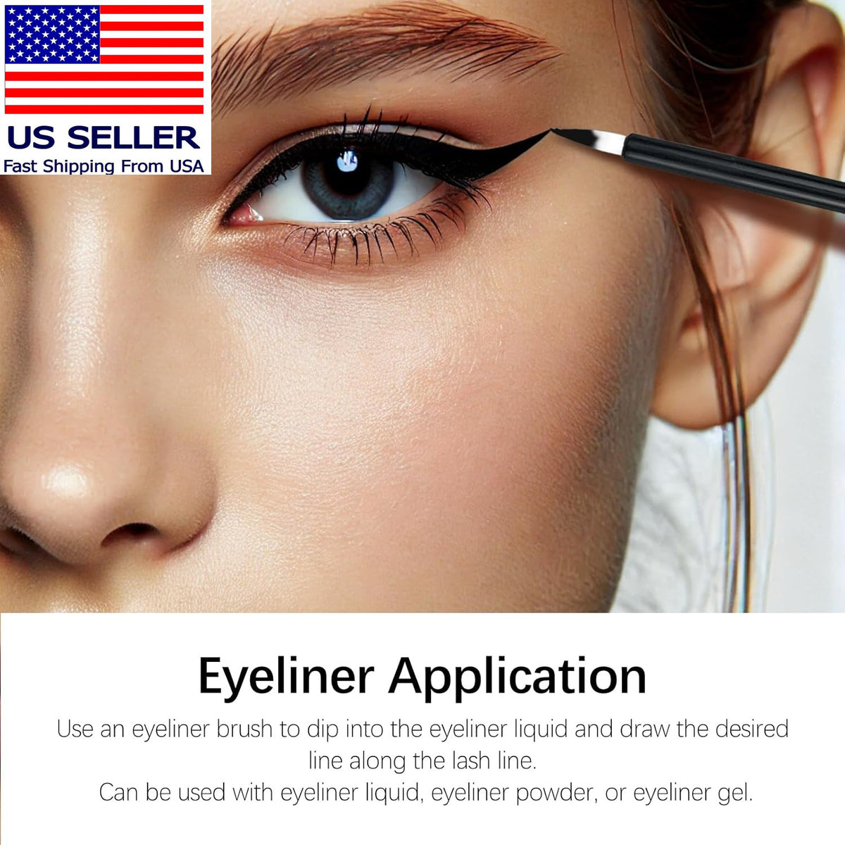 Disposable Eyeliner Brushes 100PCS Soft Precision Makeup Tools
