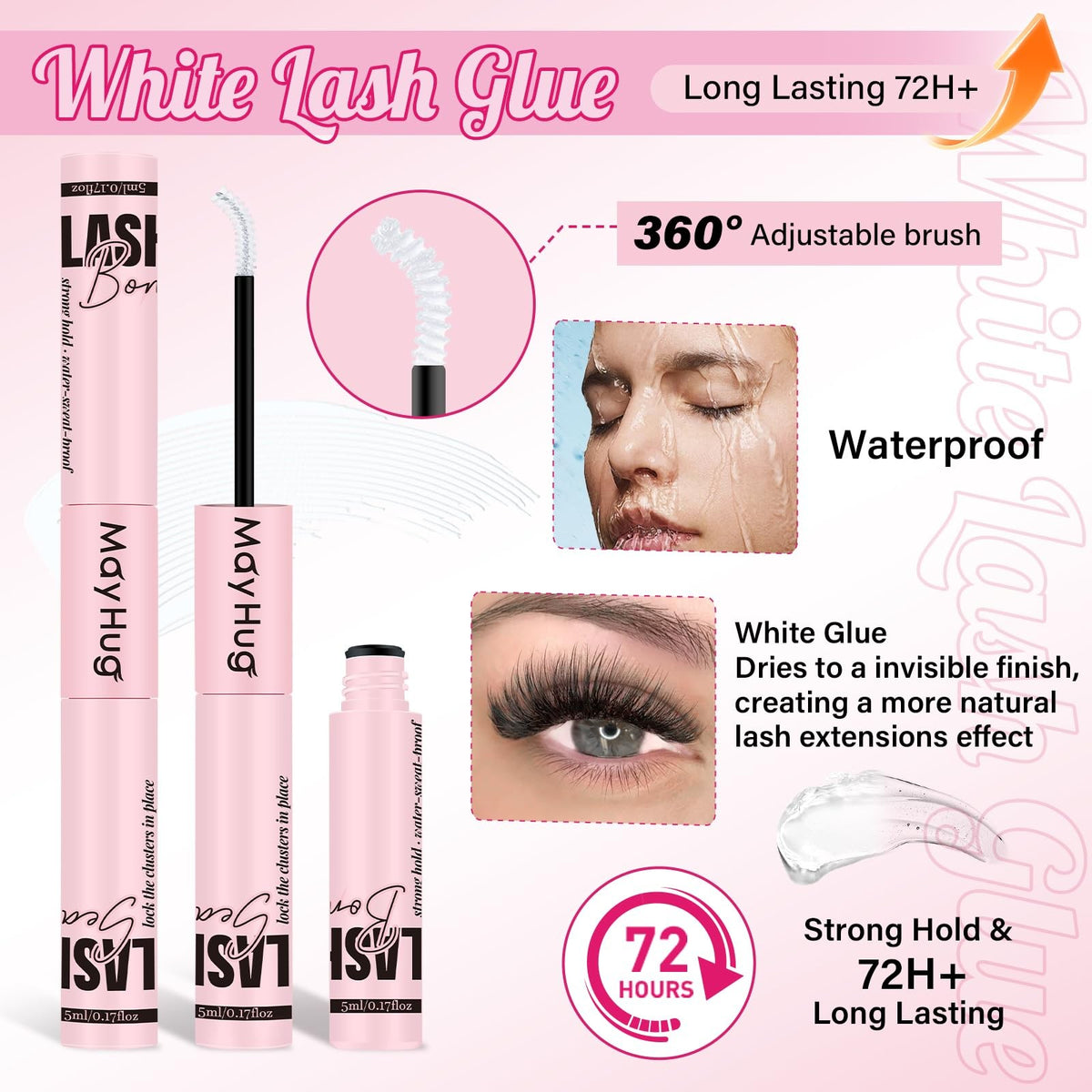 Lash Bond and Seal Kit with Glue Remover Tweezers – 4-in-1 Practice Kit
