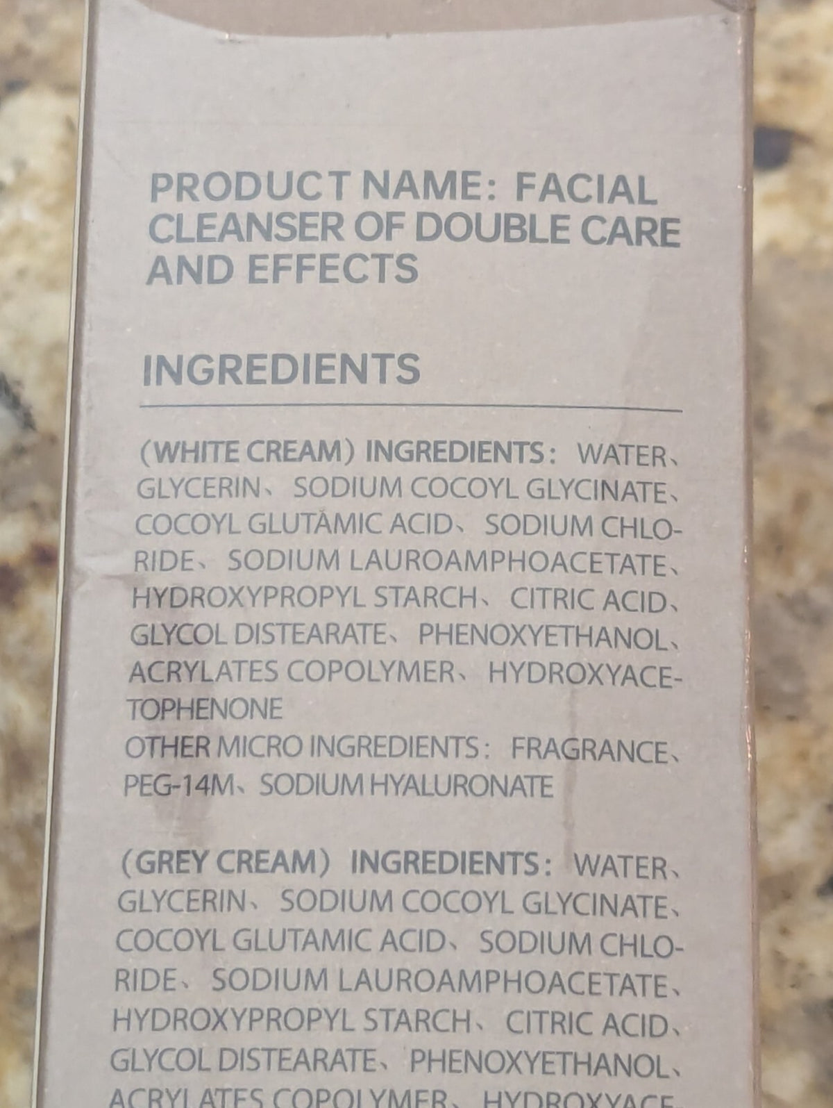 Facial Cleanser Double Care Effects 3.52 oz - Skin Care
