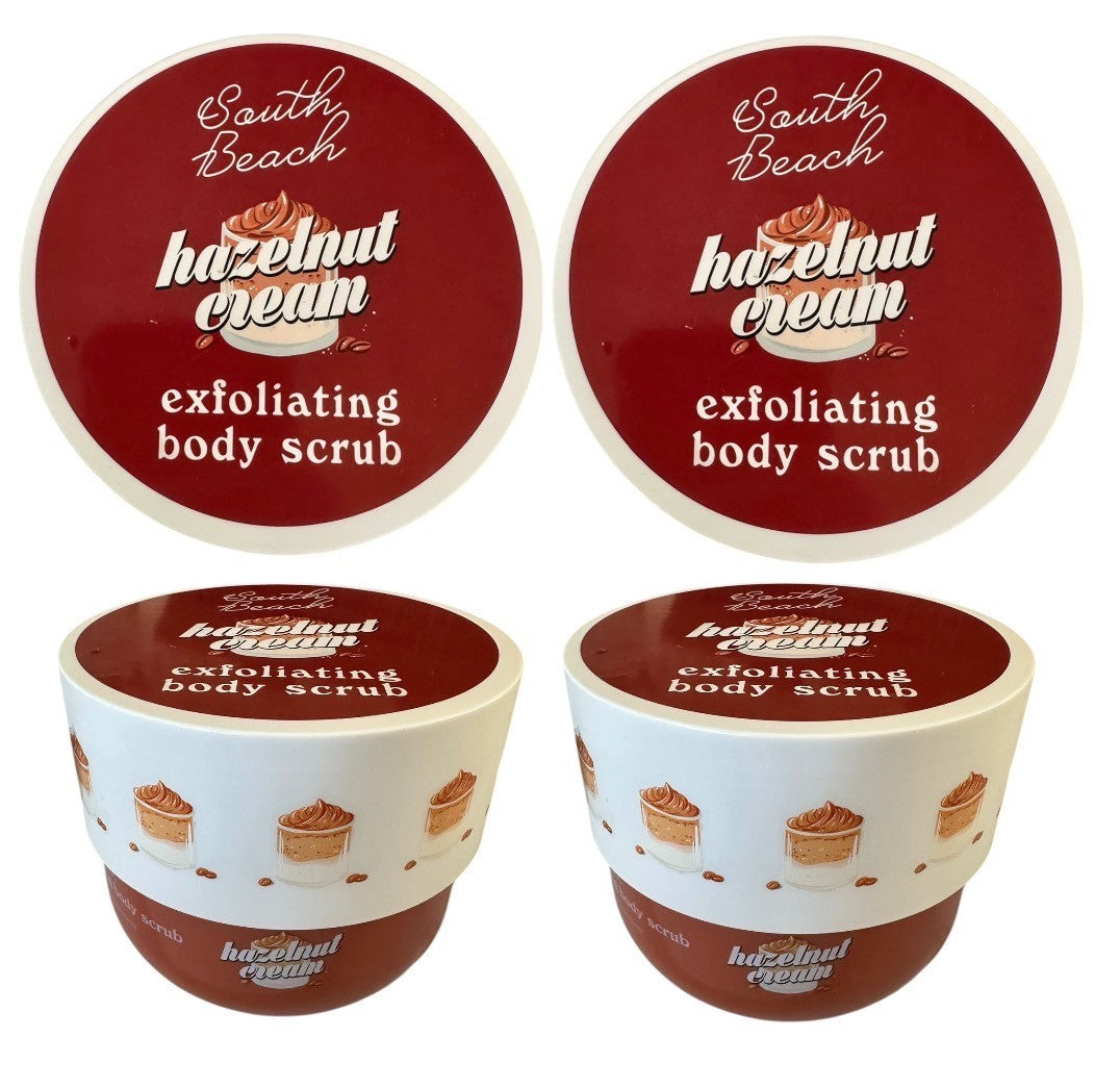 South Beach Hazelnut Cream Exfoliating Body Scrub 25 oz - 2 Pack