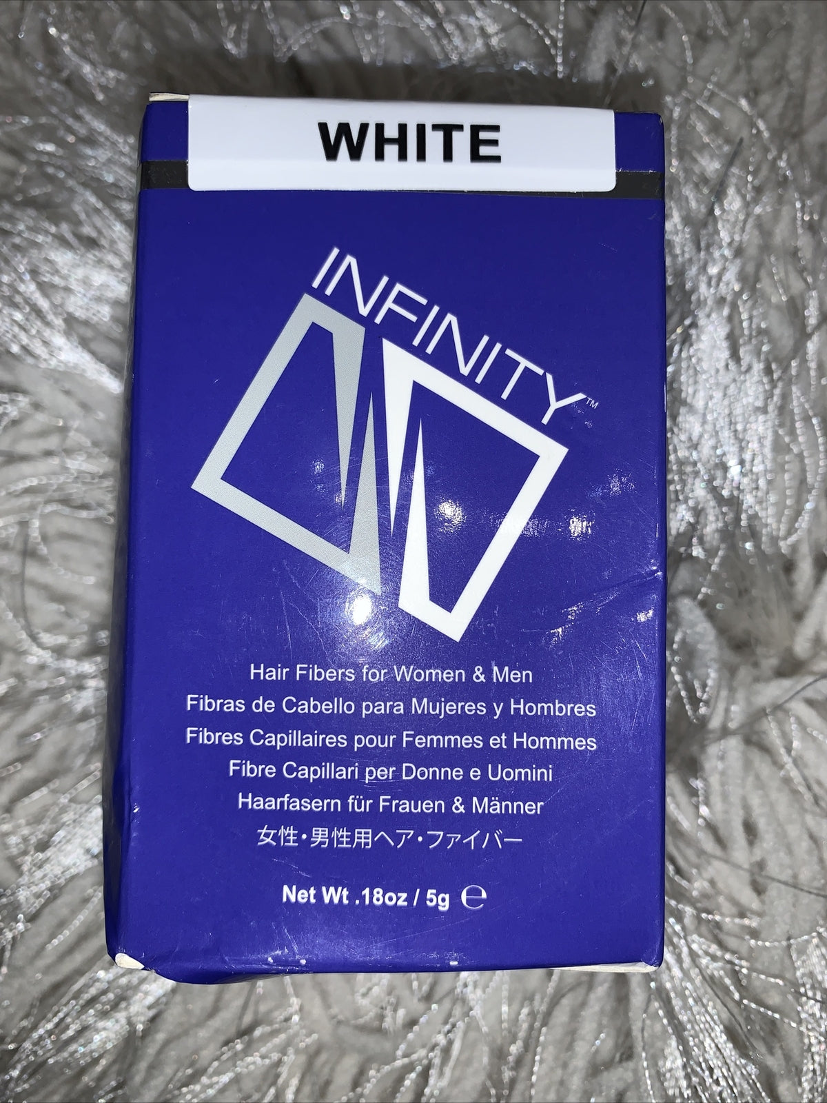 Infinity Hair Building Fibers Women & Men 18oz 5g White