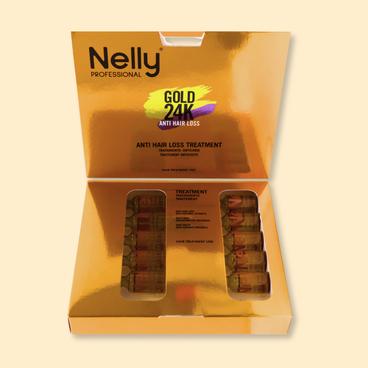 24K Gold Hair Treatment for Shine & Frizz Control - All Hair Types