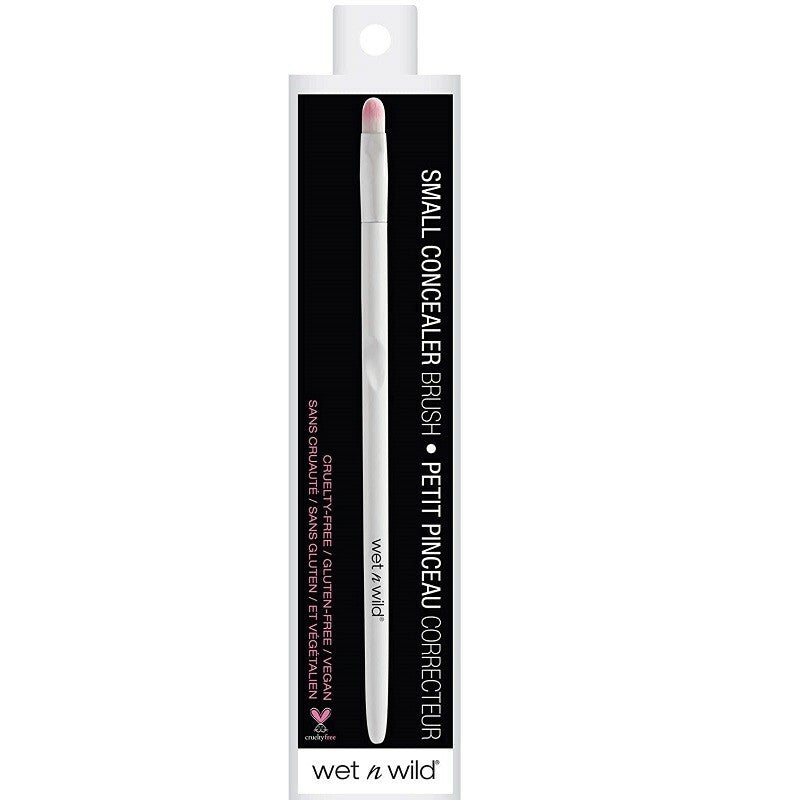 Small Concealer Brush for Under Eye & Eyebrows - Liquid & Powder Makeup Application