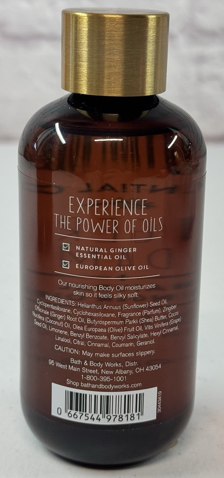 Bath & Body Works Essential Oils Ginger Cardamom Oil 6 oz. Olive