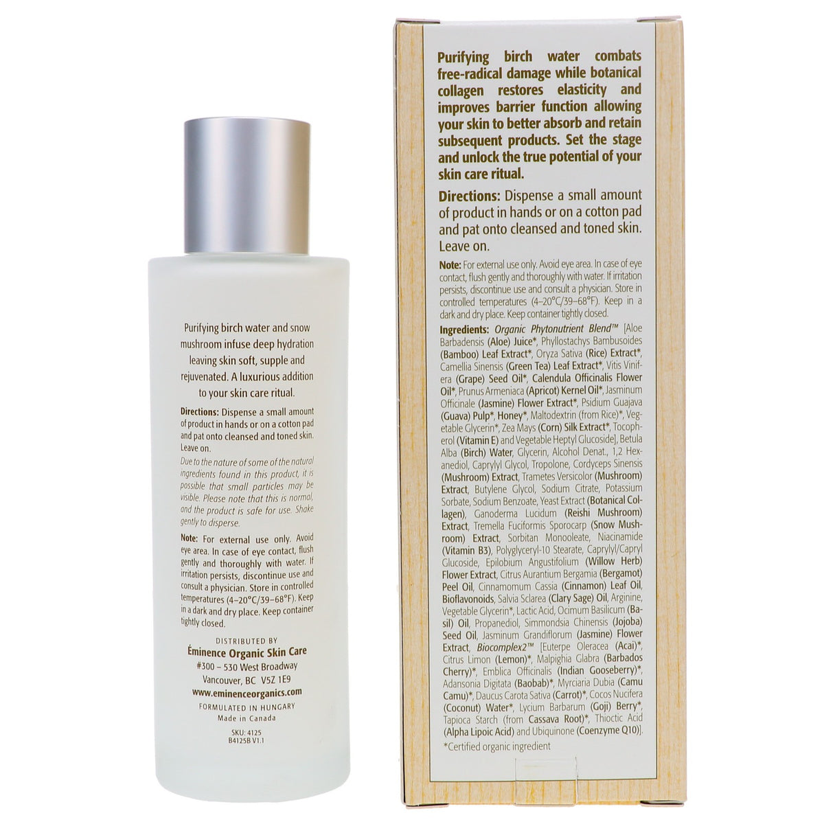 Hydrating Birch Water Facial Toner for All Skin Types - 4 oz