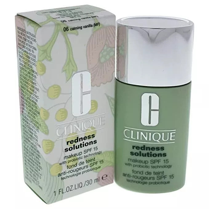 Clinique Redness Solutions Face Foundation SPF 15 - Calming, Oil-Free, Moderate Coverage