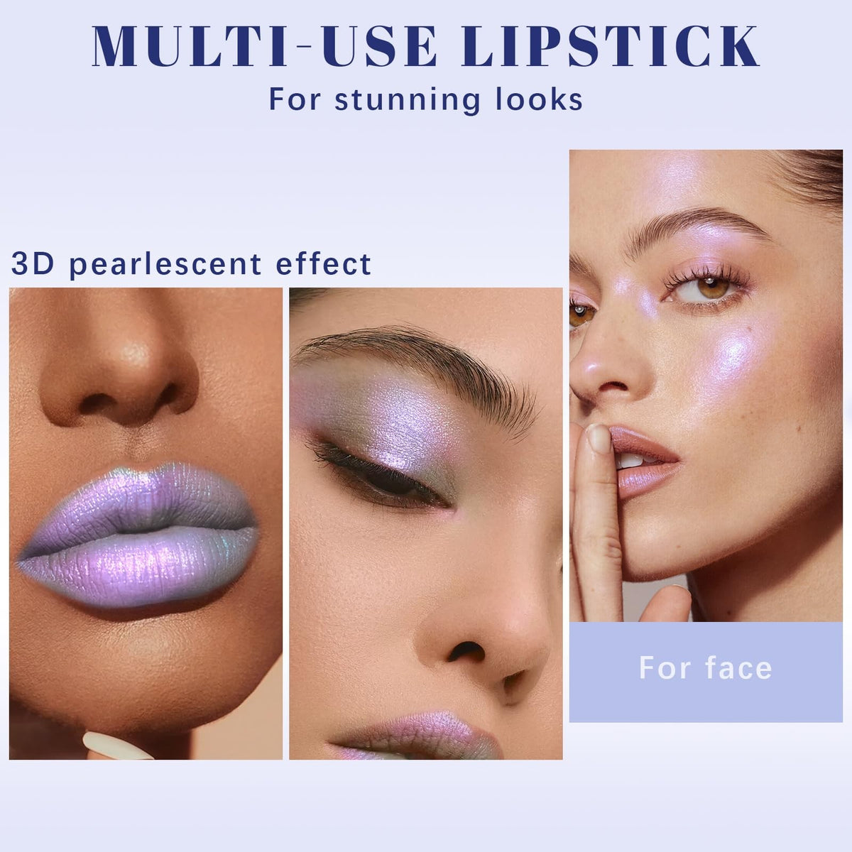 Chameleon Color-Shifting Glitter Lipstick - Silver Pink 0.12oz