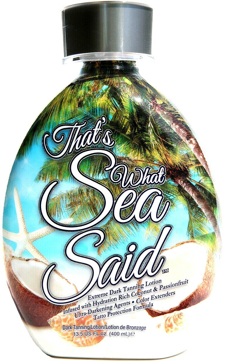 That's What Sea Said Coconut Tanning Bed Lotion Accelerator for Indoor & Outdoor Tan