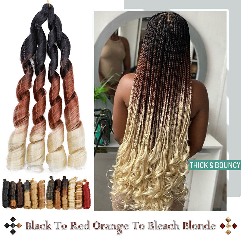 Curly Braiding Hair 24" Wave French Curls Synthetic Extensions