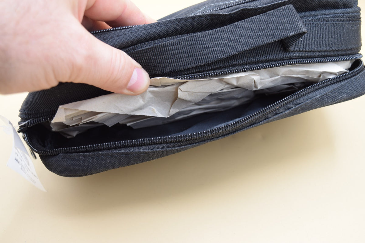 Travel Organizer Bag with Zippered Compartments for Brushes and Toiletries