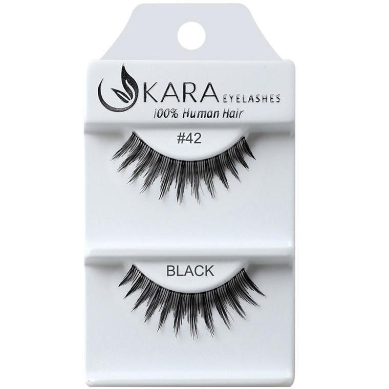 6 Pairs 100% Human Hair False Eyelashes - Kara Assorted Styles