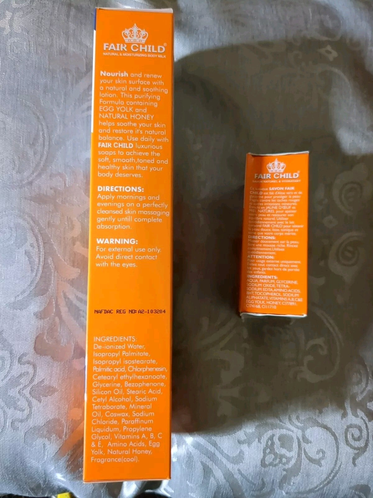 Egg Yolk & Honey Body Lotion with Soap Bar for Kids & Teens