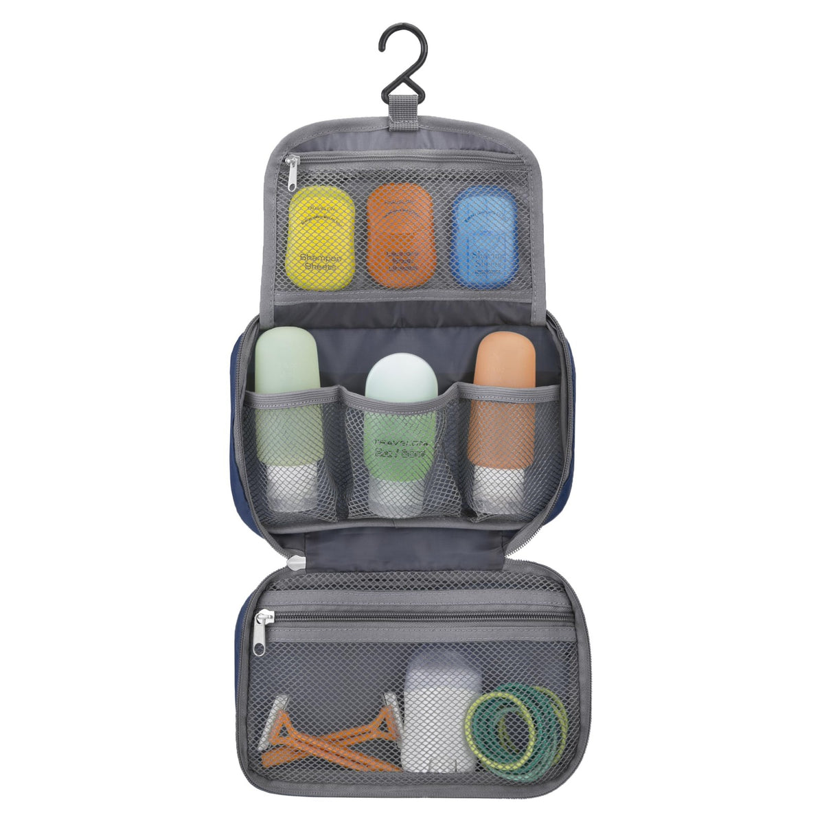 Travelon Compact Hanging Toiletry Kit - Lightweight Travel Organizer