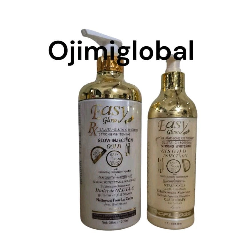 Easy Glow Gold Glutathione Body Lotion & Body Wash Set 1000ml 2-in-1