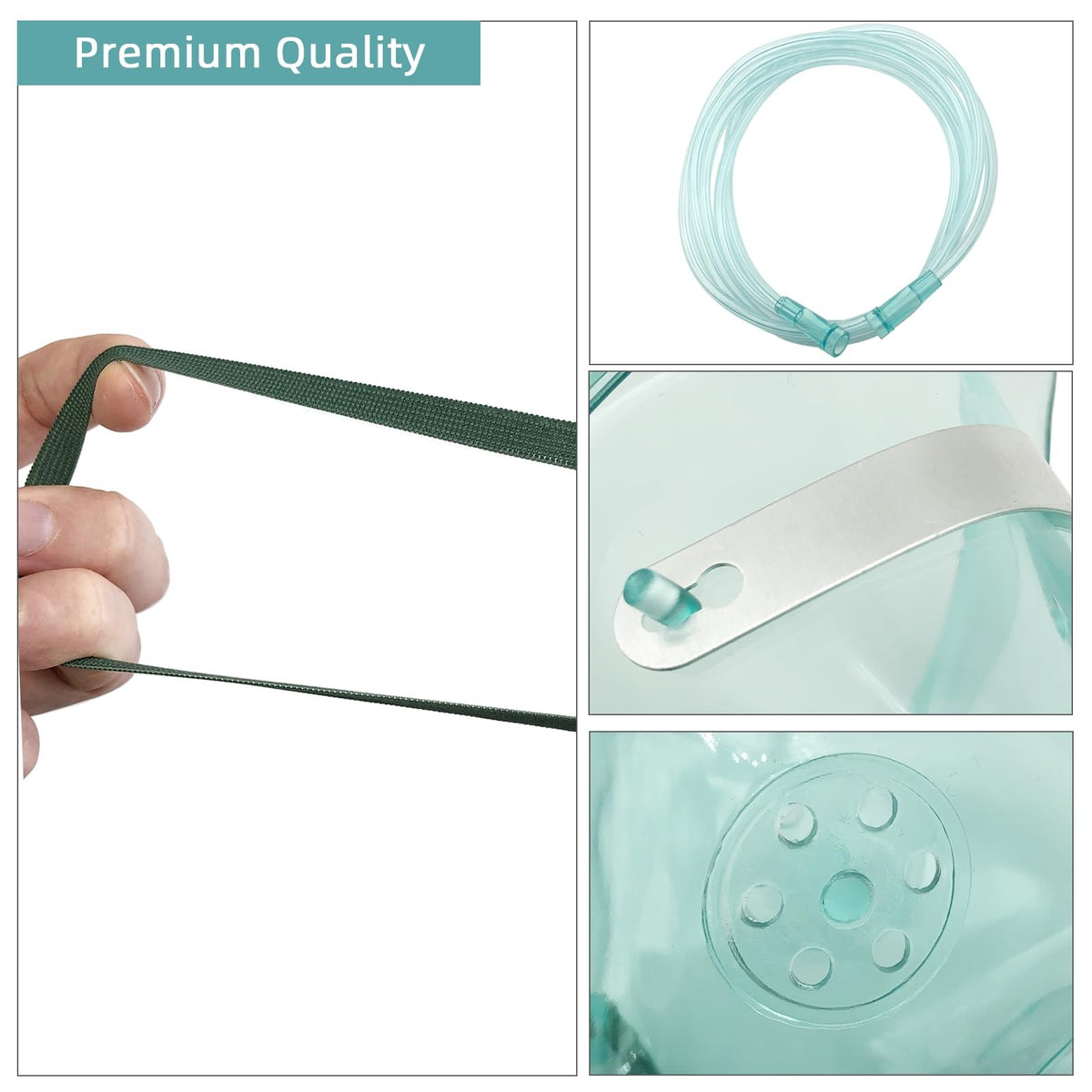 Oxygen Mask Adult Size XL - 3 Pack Disposable