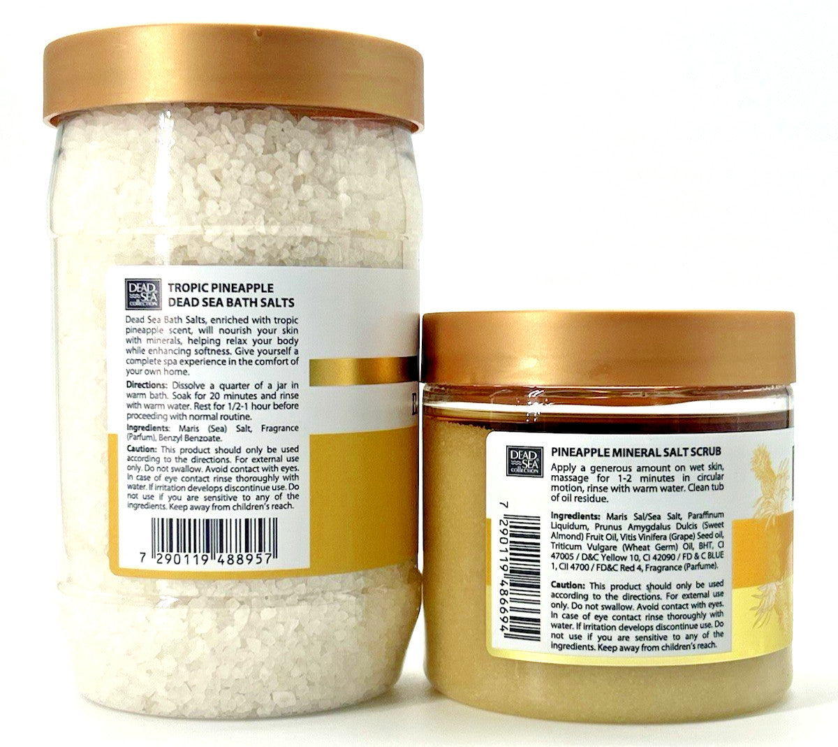 Dead Sea Collection Pineapple Bath Salts (34.2 oz) &Mineral Salt