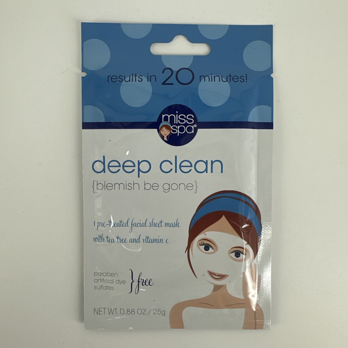 5-Pack Deep Clean Blemish Facial Sheet Mask Tea Tree Vitamin C